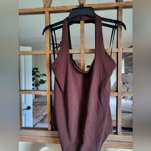 Aritzia Contour Halter Bodysuit